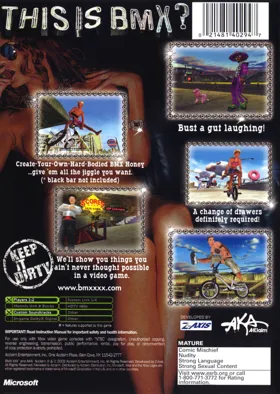 BMX XXX (USA) box cover back